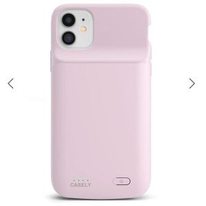 iPhone 11 Ljght Pink Casely Charging Case